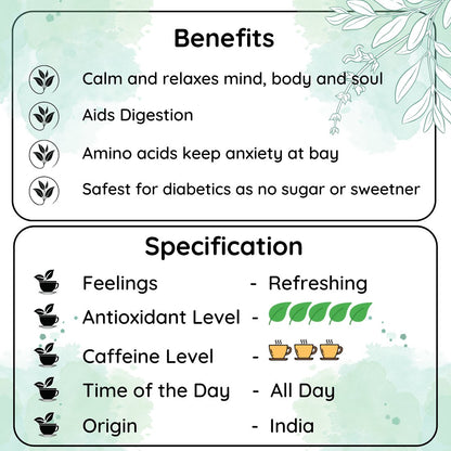 Invigorating Spearmint Darjeeling Leaf - Enhances Mood and Focus | Verified Sustainable by Brown Living™