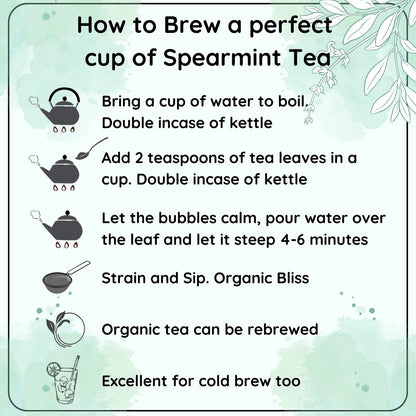 Invigorating Spearmint Darjeeling Leaf - Enhances Mood and Focus | Verified Sustainable by Brown Living™