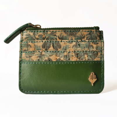 Iris Vegan Leather Cardholder (Green) – Mens Wallet on Brown Living™. SKU: CHGH8001. Img 1.