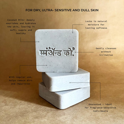 Isha Shea Coconut Milk Cold Process Soap – Gentle Handmade Bar – Body Soap on Brown Living™. SKU: CB07. Img 2.