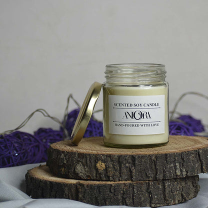 Jasmine Glass Jar Soy Wax Candle | Verified Sustainable by Brown Living™