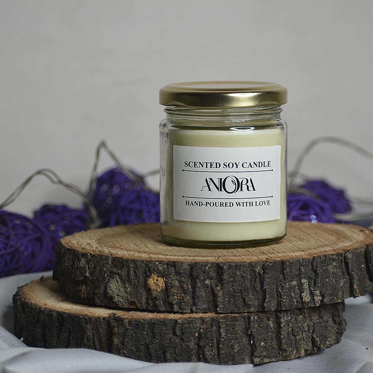 Jasmine Glass Jar Soy Wax Candle | Verified Sustainable by Brown Living™