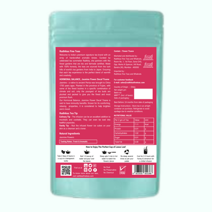 HORMONAL BALANCE Jasmine Flower Decaf Tisane - The Tea That Relaxes and Delights