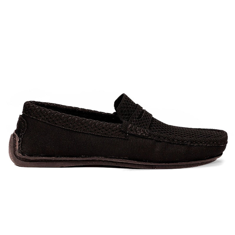 Jet Black Moc Mens Shoes Loafers | Verified Sustainable Mens Casual Shoes on Brown Living™