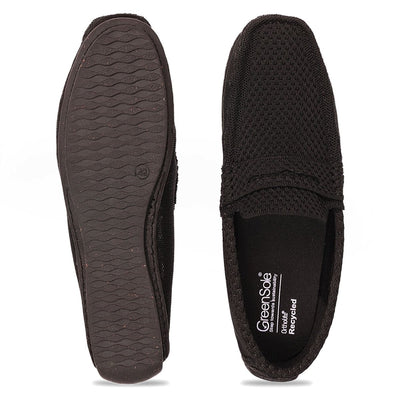 Jet Black Moc Mens Shoes Loafers – Mens Casual Shoes on Brown Living™. SKU: GS_JBM_BLK3820. Img 6.