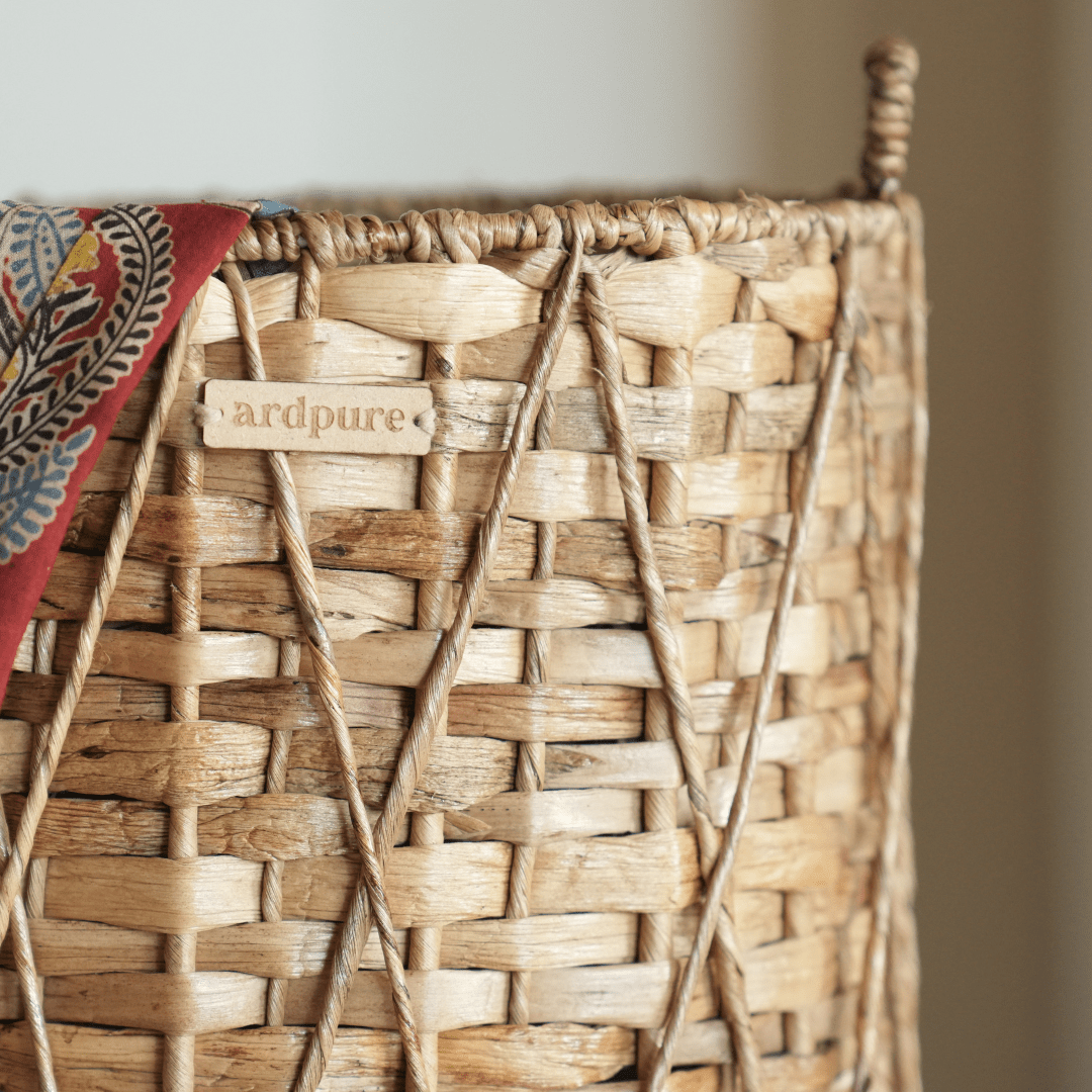 Jewel - Water Hyacinth Multipurpose Storage Basket – Baskets & Boxes on Brown Living™. SKU: 907WL. Img 3.