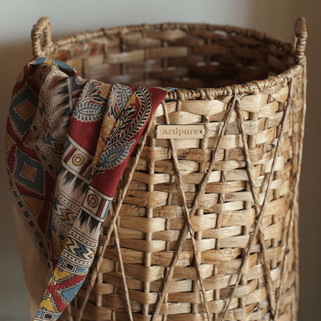 Jewel - Water Hyacinth Multipurpose Storage Basket – Baskets & Boxes on Brown Living™. SKU: 907WL. Img 2.