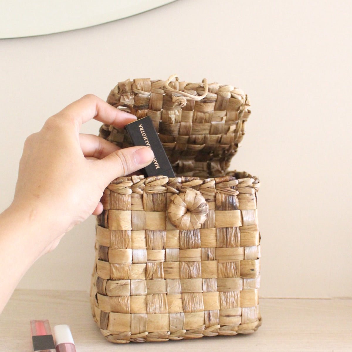 Jewelery Box Water Hyacinth Basket | Verified Sustainable by Brown Living™