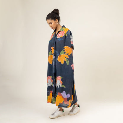 Joan Printed Upcycled Cotton Dress | Verified Sustainable by Brown Living™