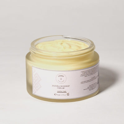 Jojoba Rosehip Cream - 55g – Face Cream on Brown Living™. SKU: JRC - 01. Img 2.
