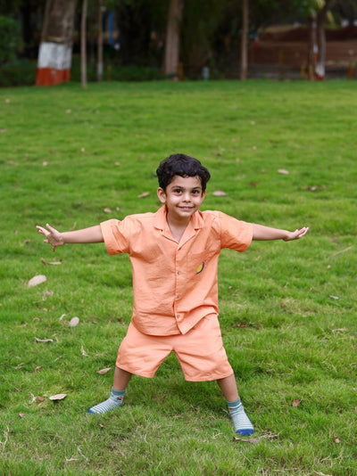 Jungle Joy Boys Cotton Co - ord Set | Printed Comfortable Kids Outfit – Kids Daywear Sets on Brown Living™. SKU: JJB23M1. Img 1.
