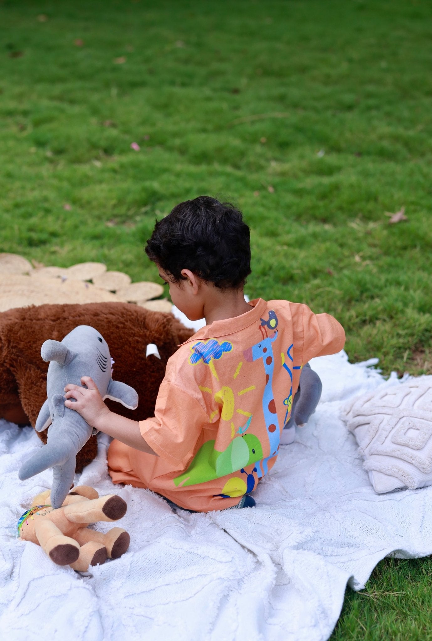 Jungle Joy Boys Cotton Co - ord Set | Printed Comfortable Kids Outfit – Kids Daywear Sets on Brown Living™. SKU: JJB23M1. Img 3.