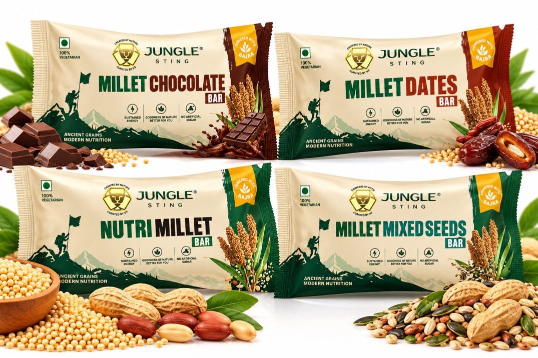 jungle sting millet bar – Snack Foods on Brown Living™. SKU: JS_Milletbar. Img 1.