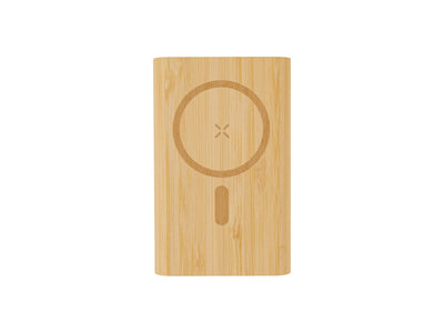Juniper 2.0 10000mAh MagSafe Wireless Bamboo Power Bank – Desk Accessories on Brown Living™. SKU: MT626. Img 3.