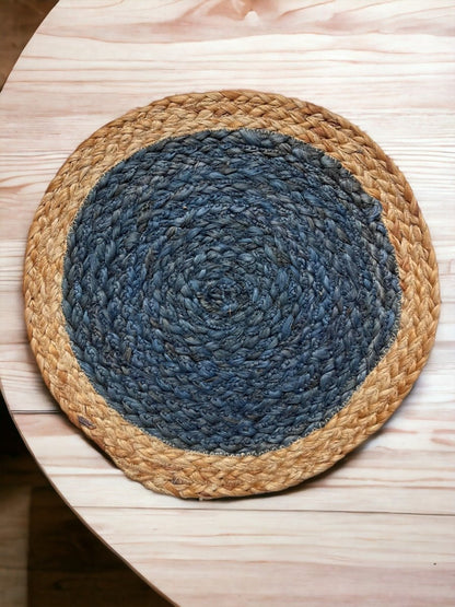 Jute Placemats – Set of 2 – Table Linens by ONEarth available on Brown Living™. Yellow . SKU: OEP097. Img 9.