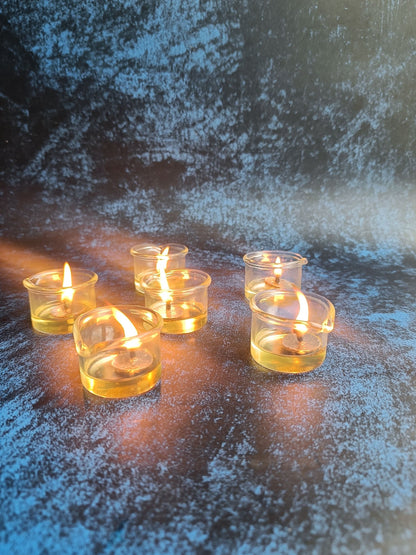 Jyot Brass & Glass Diyas – Set of 6 | Handmade Decorative Diyas – Candles & Fragrances on Brown Living™. SKU: NGDSRH01. Img 3.