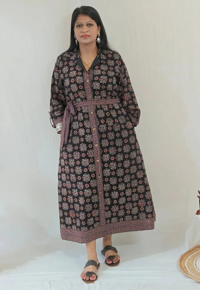 Kaashi Cotton Shirt Dress for Women – Womens Dress on Brown Living™. SKU: JUL25-BSHD-FECJ-AKS-1. Img 2.