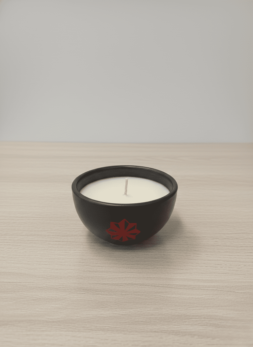 Kaavi Deep Black Clay Candle | Handcrafted Kaavi Art 1 - Wick Candle – Candles & Fragrances on Brown Living™. SKU: KVGABCLGMC01. Img 2.