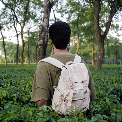 Kabru Backpack | Hemp and Cotton Blend Backpack | Sustainable Everyday – Backpacks on Brown Living™. SKU: OGBPKB01N. Img 32.