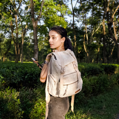 Kabru Backpack | Hemp and Cotton Blend Backpack | Sustainable Everyday – Backpacks on Brown Living™. SKU: OGBPKB01N. Img 1.