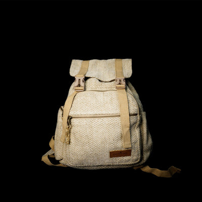 Kabru Backpack | Hemp and Cotton Blend Backpack | Sustainable Everyday – Backpacks on Brown Living™. SKU: OGBPKB01N. Img 16.