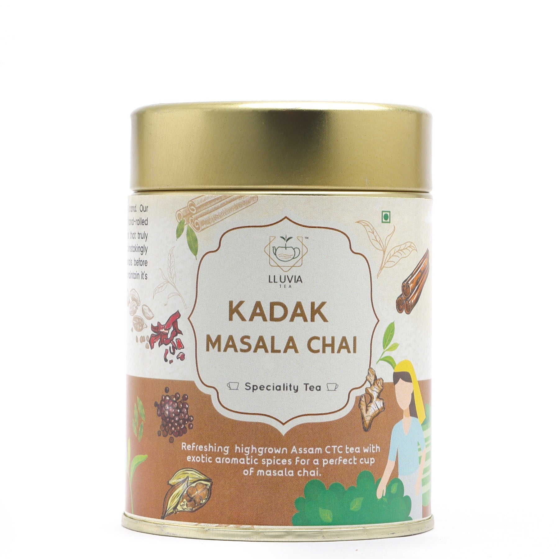 Kadak Masala Chai - Improves Metabolism & Immunity - 70g | Verified Sustainable by Brown Living™