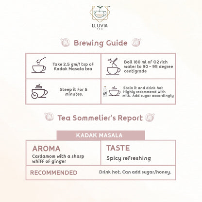 Kadak Masala Chai - Improves Metabolism & Immunity - 70g | Verified Sustainable by Brown Living™