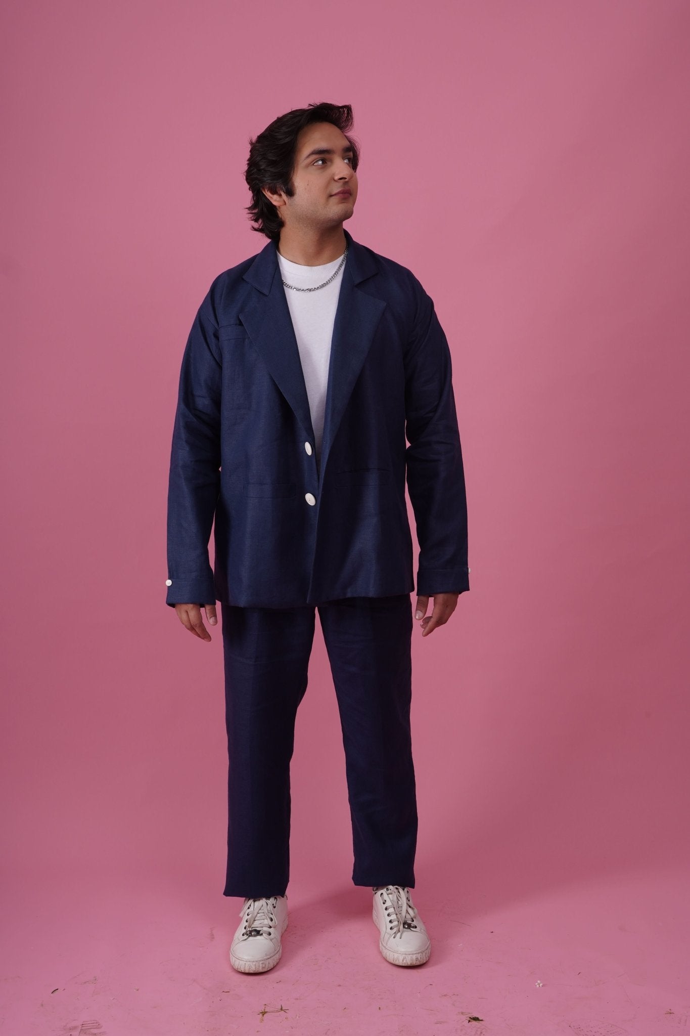 Kain Set Hemp Blazer with Hemp Pants Men’s Sustainable Co - Ord – Mens Co - Ord Sets on Brown Living™. SKU: BL_HOA37. Img 1.