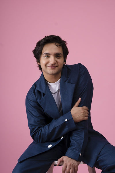 Kain Set Hemp Blazer with Hemp Pants Men’s Sustainable Co - Ord – Mens Co - Ord Sets on Brown Living™. SKU: BL_HOA37. Img 4.