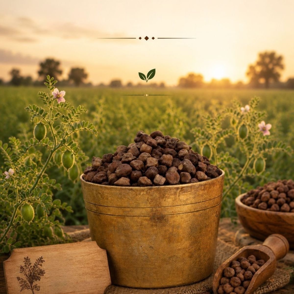 Kala Chana 500g – Protein Rich Black Chickpeas – Cooking & Baking Supplies on Brown Living™. SKU: I00030. Img 1.