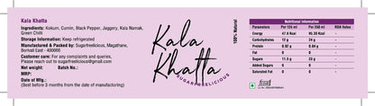 Kala Khatta Sherbat I Made with Lonavala Kokum | Verified Sustainable by Brown Living™