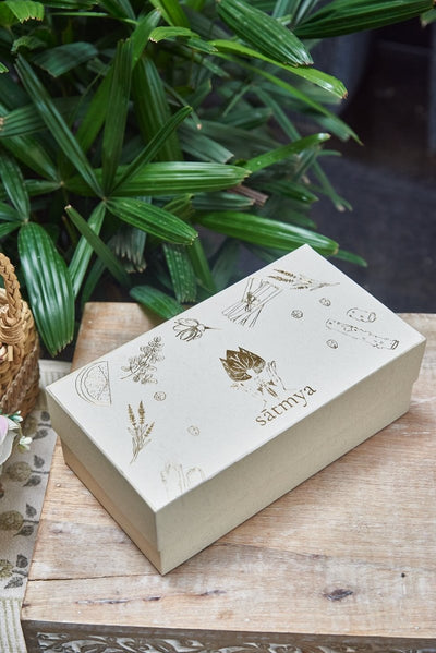 Kama Gift Box - Ayurvedic Luxury & Rejuvenation – Gift Giving on Brown Living™. SKU: Kamag_500gms. Img 4.