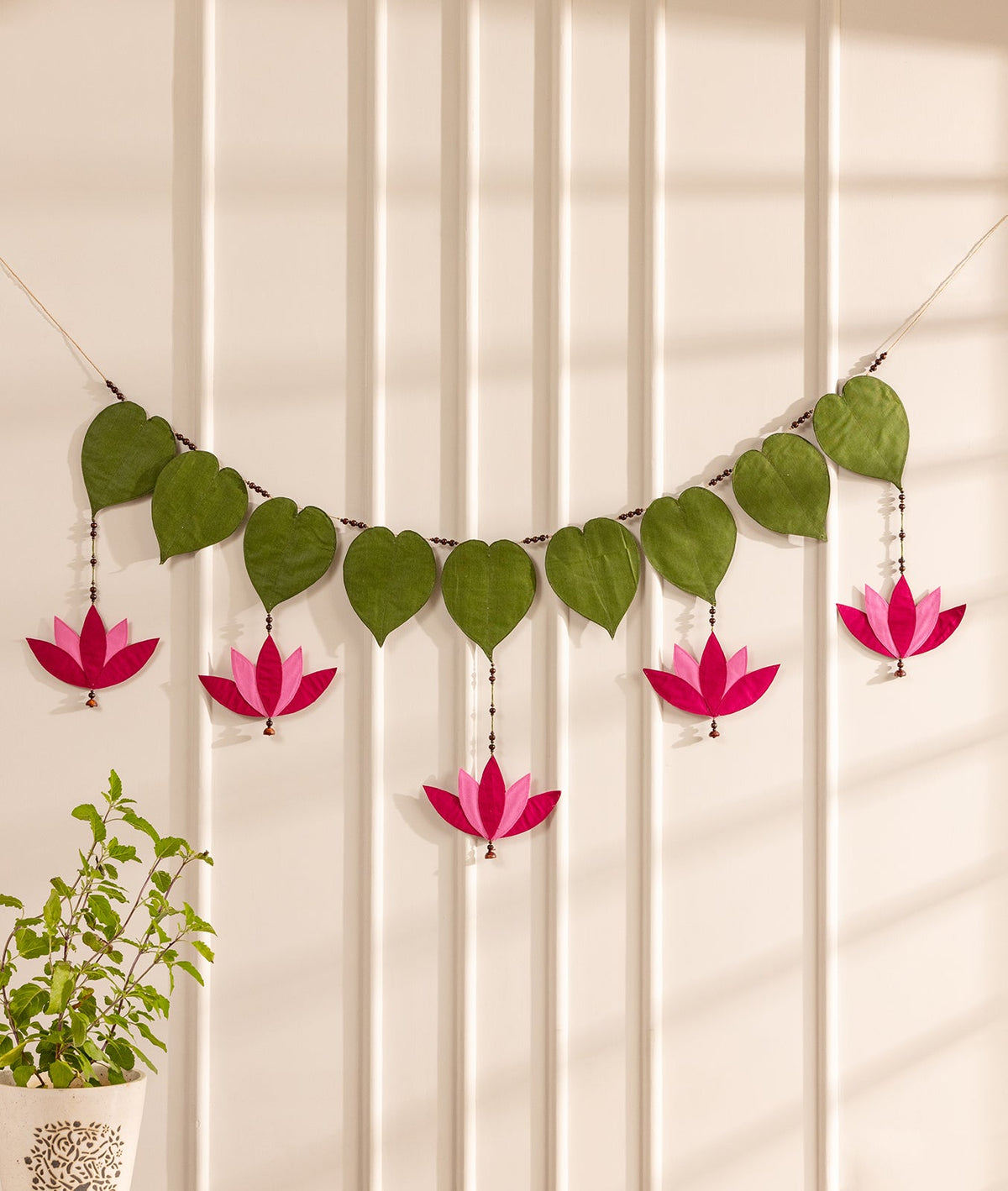 Kamal Toran | Diwali Festive Door Decor For Home Entrance – Decor & Artefacts on Brown Living™. SKU: Gul_Diwali_26_017. Img 1.