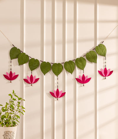 Kamal Toran | Diwali Festive Door Decor For Home Entrance – Decor & Artefacts on Brown Living™. SKU: Gul_Diwali_26_017. Img 1.