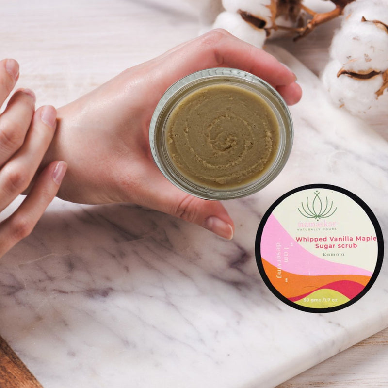 Kamala | Whipped Vanilla Maple Sugar Scrub - 50gms | Verified Sustainable by Brown Living™