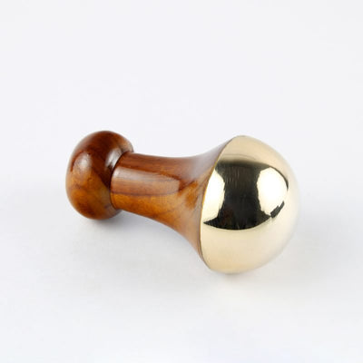Kansa Mushroom Face Massage Wand | Ayurvedic Facial Massage Tool – Face Cream on Brown Living™. SKU: 08. Img 3.