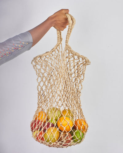 Kanu – Banana Fiber Utility Tote Bag – Tote Bag on Brown Living™. SKU: S-030. Img 2.