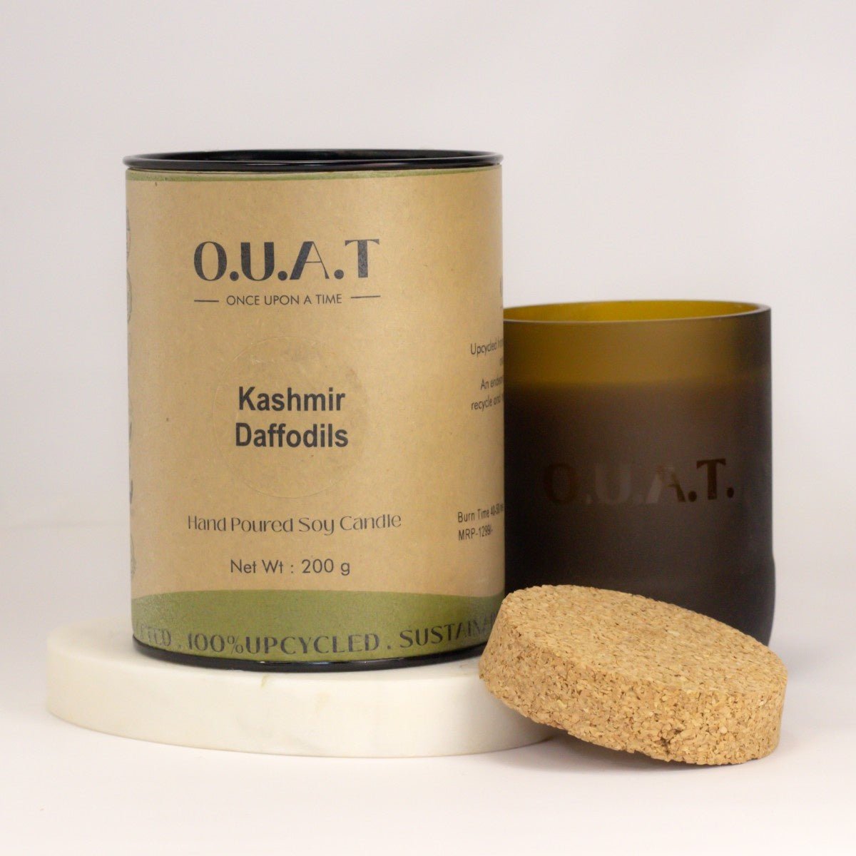 Kashmir Daffodils Handpoured Soy Wax Scented Candle – Candles & Fragrances on Brown Living™. SKU: OKD5. Img 1.