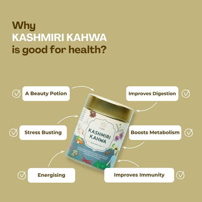 Kashmiri Kahwa – Antioxidant & Immunity Boost – 50g – Tea on Brown Living™. SKU: CTZip50New. Img 5.
