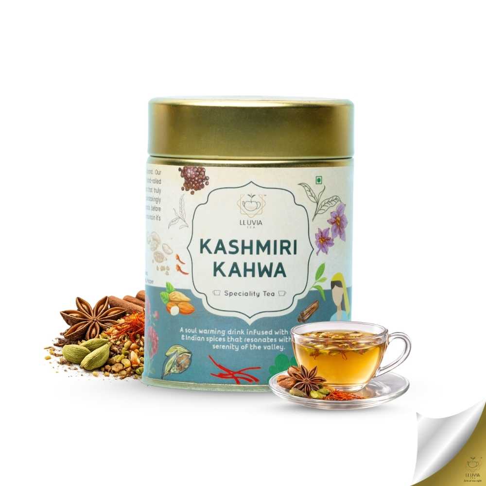 Kashmiri Kahwa – Antioxidant & Immunity Boost – 50g – Tea on Brown Living™. SKU: CTZip50New. Img 1.