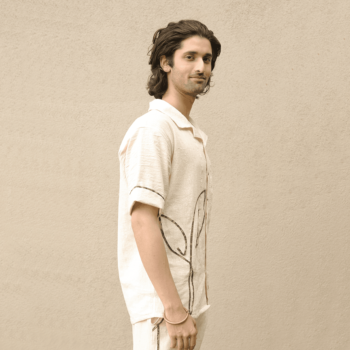 Katahal Unisex Shirt | Sustainable Cotton Casual Everyday Wear – Mens Shirt on Brown Living™. SKU: 5MA00003. Img 4.