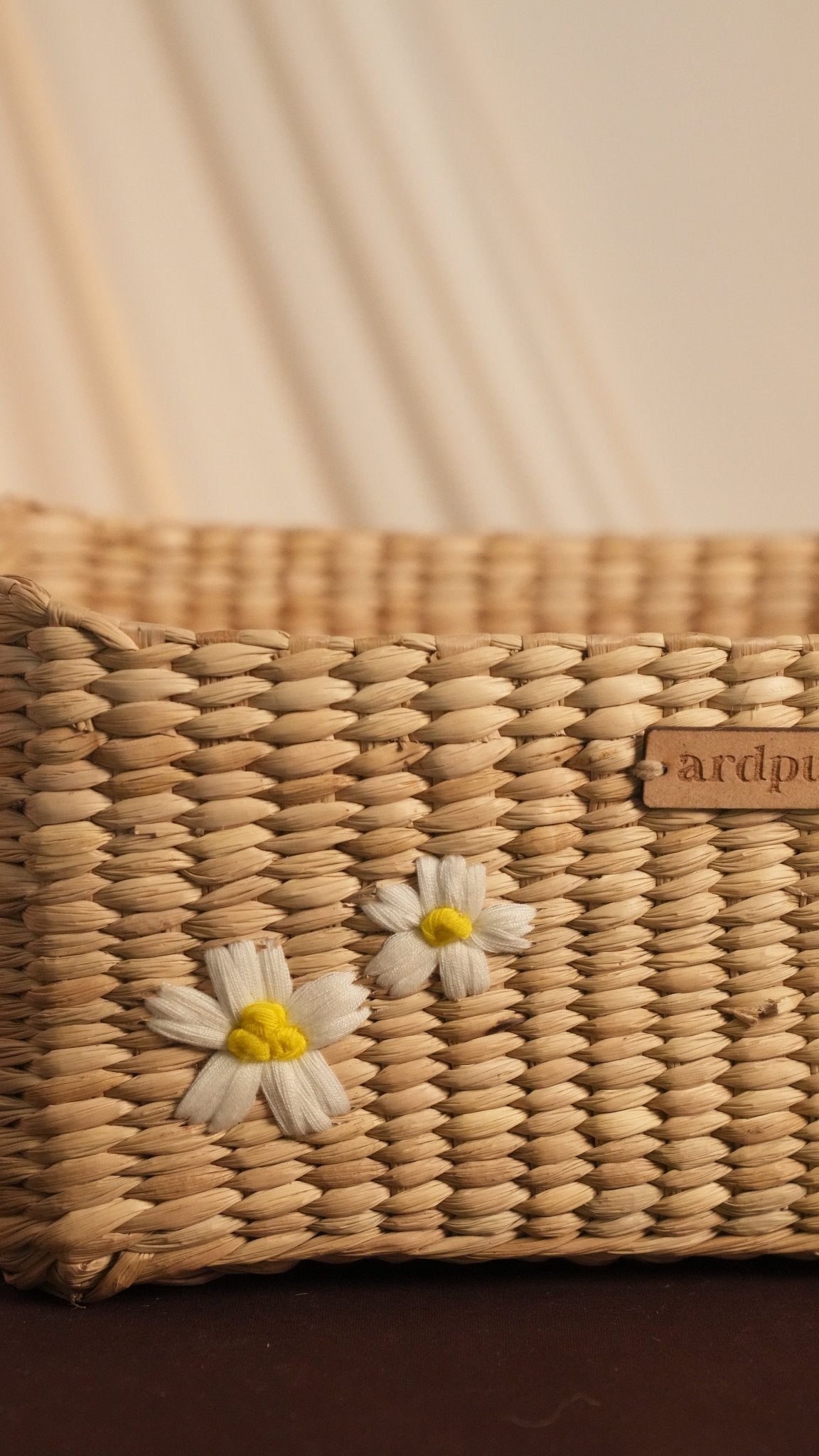 Kauna Embroidered Organisers Set of 3 | Handwoven Storage Baskets – Organisers on Brown Living™. SKU: 508K. Img 3.