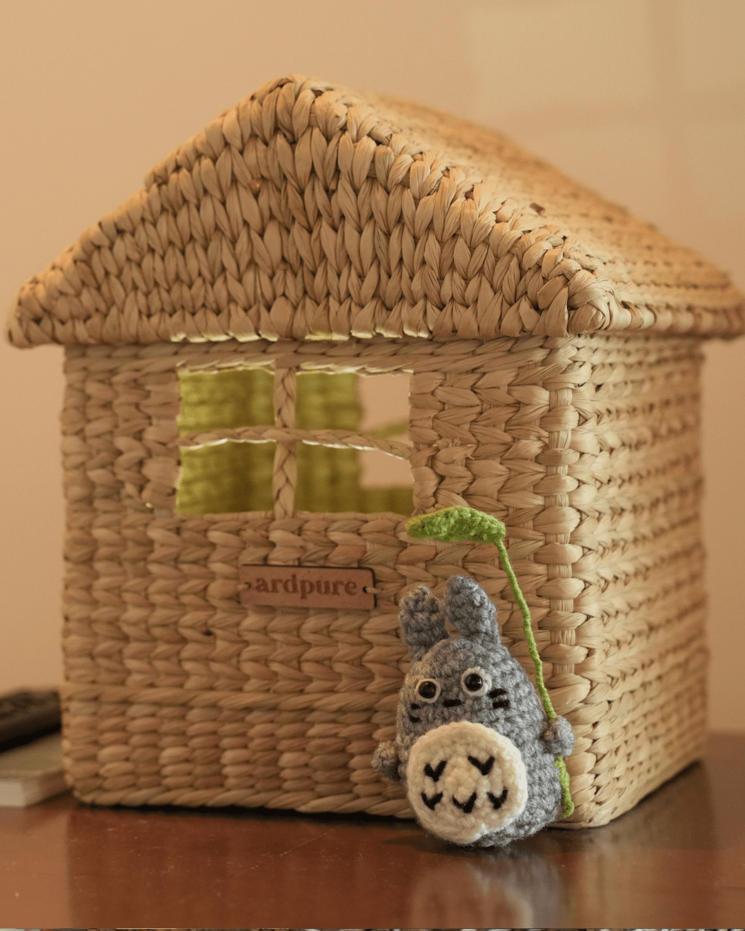 Kauna Hut Basket | Handcrafted Natural Basket for Storage & Home Décor – Baskets & Boxes on Brown Living™. SKU: 118K. Img 1.