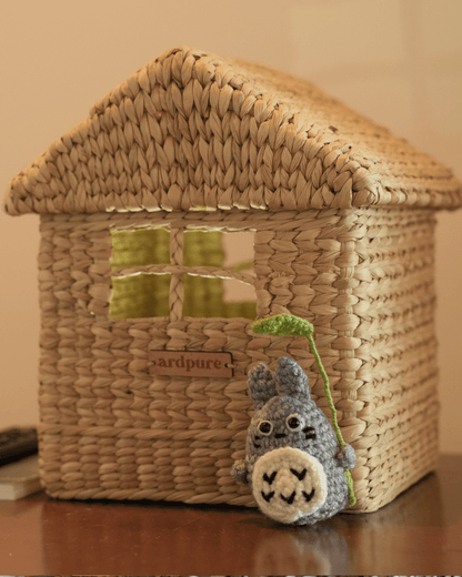 Kauna Hut Basket | Handcrafted Natural Basket for Storage & Home Décor – Baskets & Boxes on Brown Living™. SKU: 118K. Img 1.