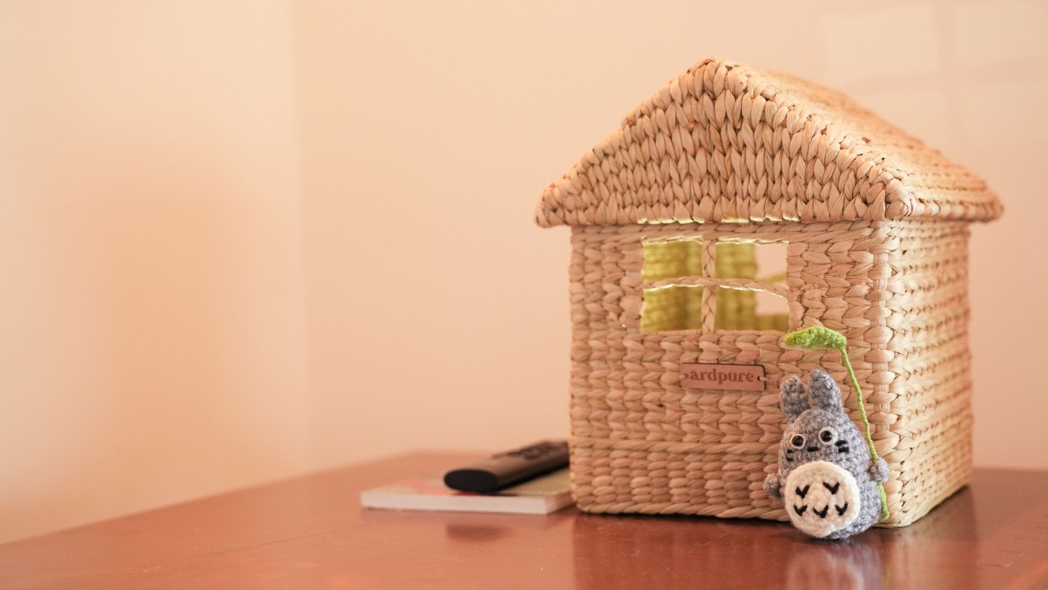 Kauna Hut Basket | Handcrafted Natural Basket for Storage & Home Décor – Baskets & Boxes on Brown Living™. SKU: 118K. Img 3.