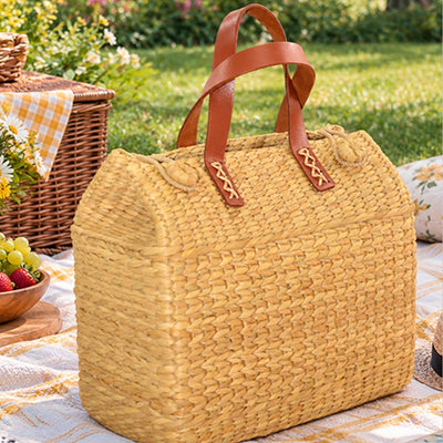 Kauna Lunch & Picnic Basket Natural – Baskets & Boxes on Brown Living™. SKU: KAPBAS037A. Img 6.