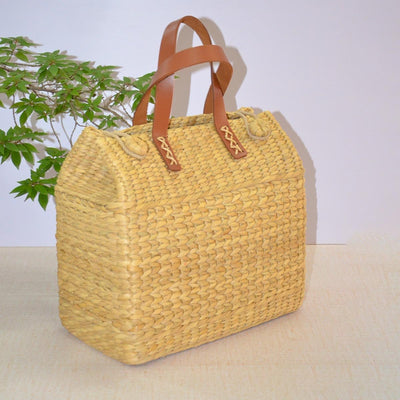 Kauna Lunch & Picnic Basket Natural – Baskets & Boxes on Brown Living™. SKU: KAPBAS037A. Img 9.