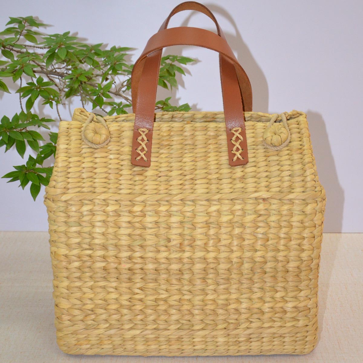 Kauna Lunch & Picnic Basket Natural – Baskets & Boxes on Brown Living™. SKU: KAPBAS037A. Img 8.