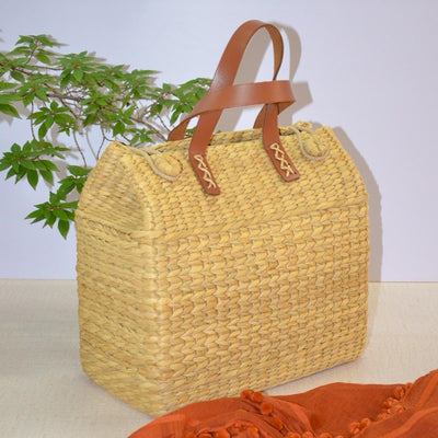 Kauna Lunch & Picnic Basket Natural – Baskets & Boxes on Brown Living™. SKU: KAPBAS037A. Img 7.