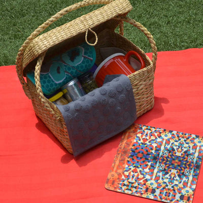 Kauna Lunch & Picnic Basket - Small Natural – Baskets & Boxes on Brown Living™. SKU: KASBAS010A. Img 3.